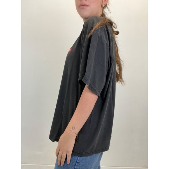 L Vintage Deer Caution Sarcastic T - Picture 2 of 5